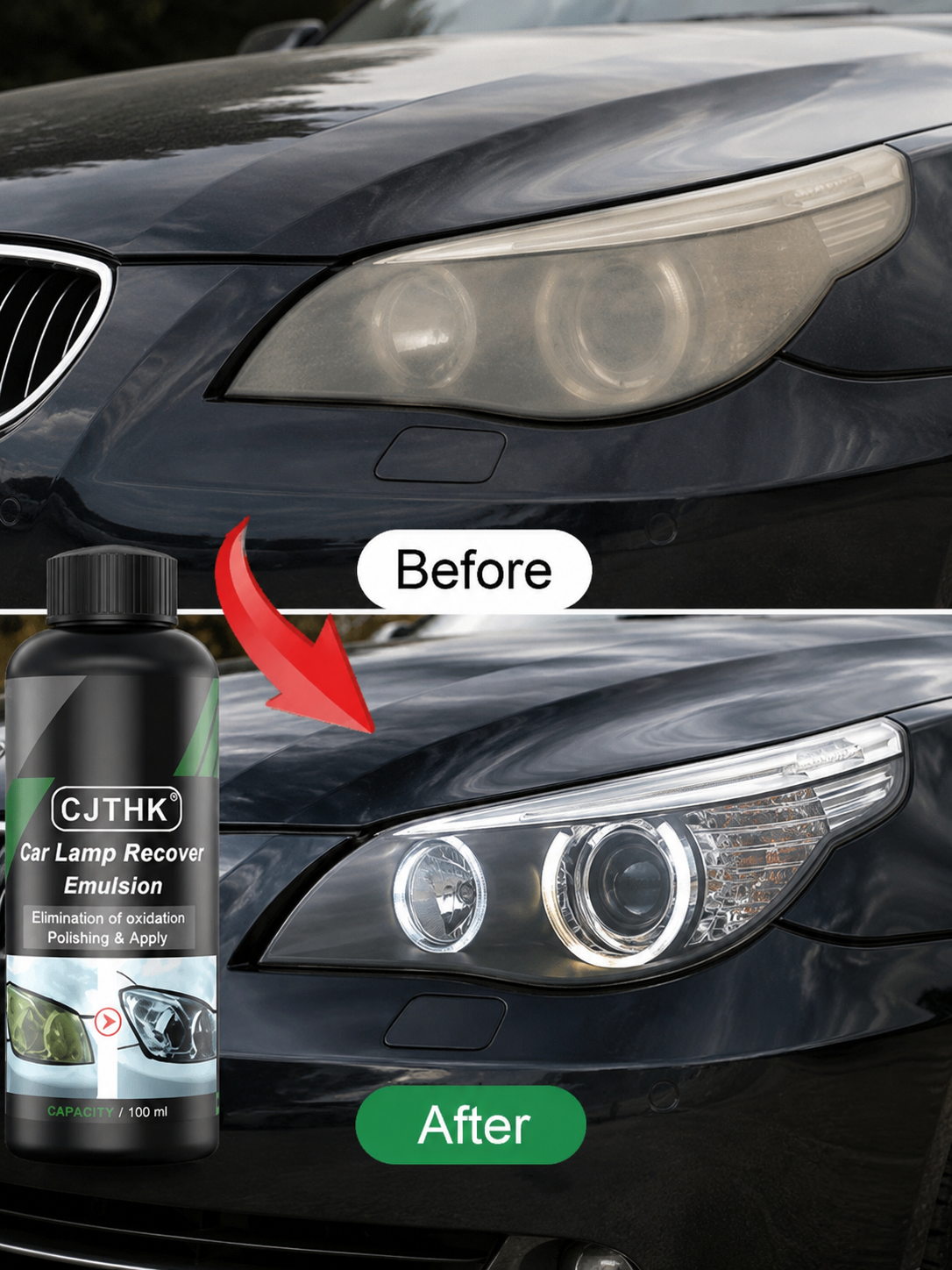 Car Headlight Restoration Liquid Scratch Repair Kit