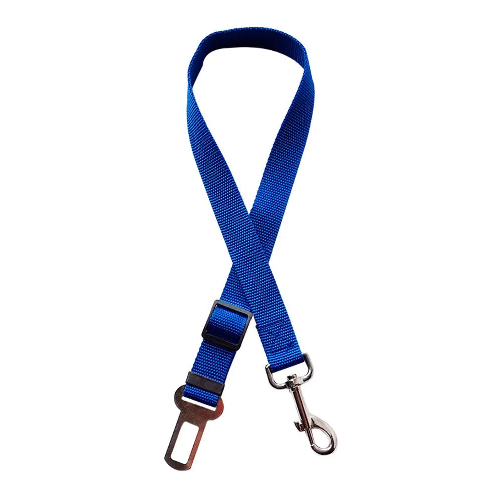 CWQY-4-Blue Color Adjustable Dog Car Seat Belt – Reflective Padded Harness