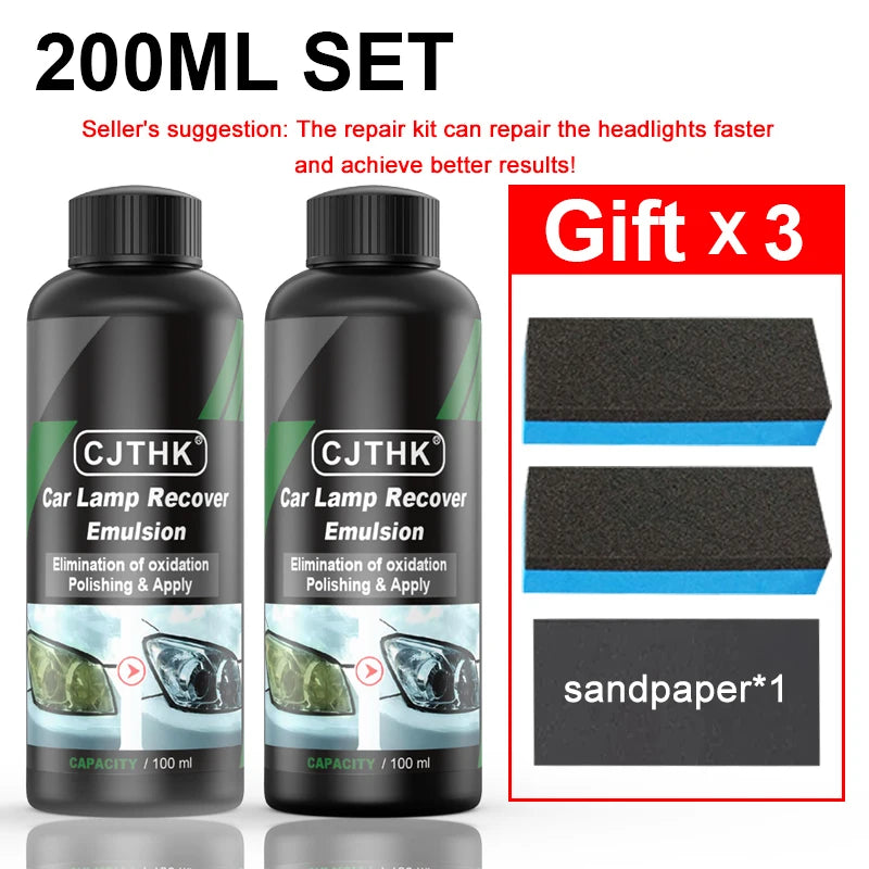 200ml repair set Color Car Headlight Restoration Liquid Scratch Repair Kit