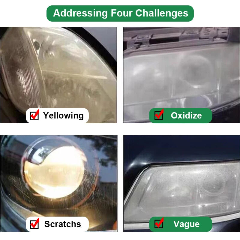 Car Headlight Restoration Liquid Scratch Repair Kit