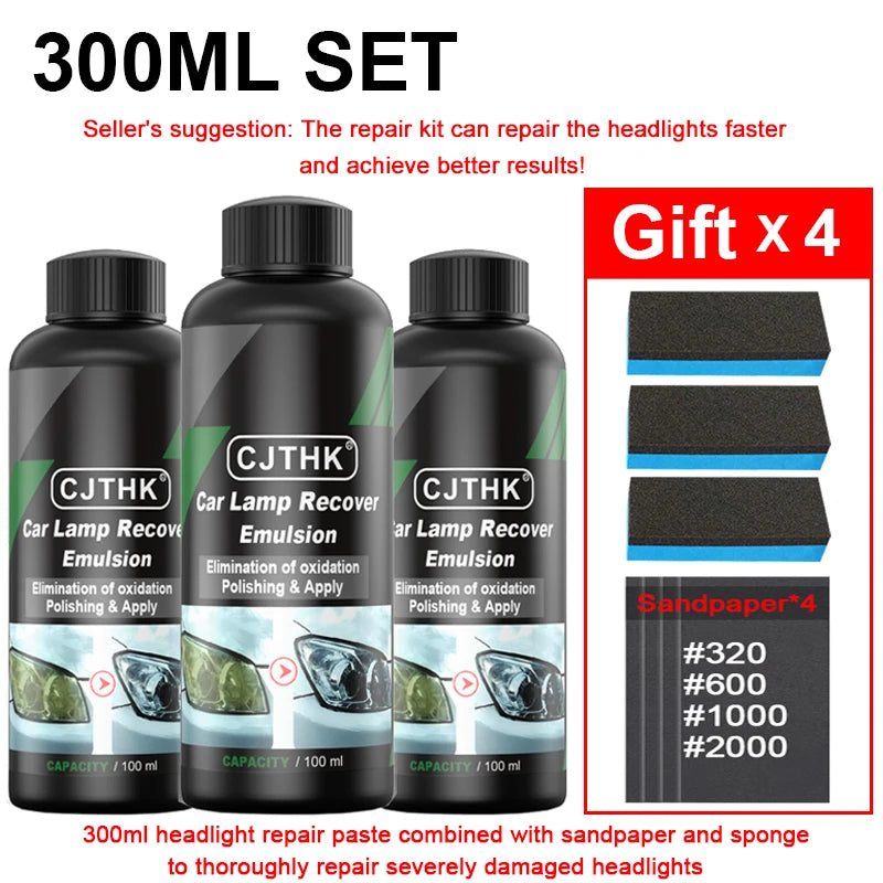 300ml repair set Color Car Headlight Restoration Liquid Scratch Repair Kit